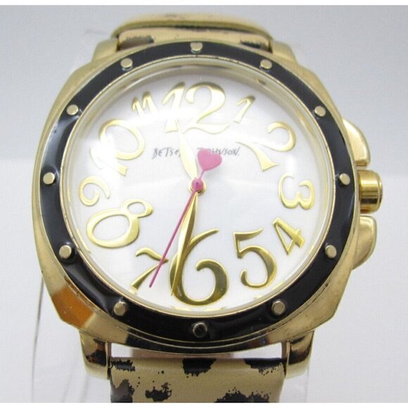 Betsey Johnson Accessories - Women Betsey Johnson Quartz WR Analog Dial Lepoard Watch (G348)